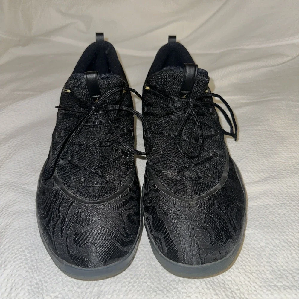 Nike Jordan Super Fly Flight React Basketball Sz 15 Shoe Black Gold AA2547 021.
